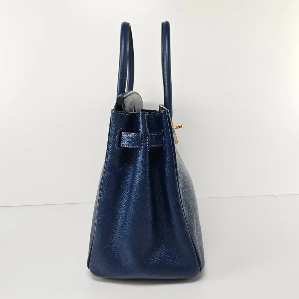 SOLD Hermes Birkin 30 Epsom Leather Navy Blue - Picture 5 of 13